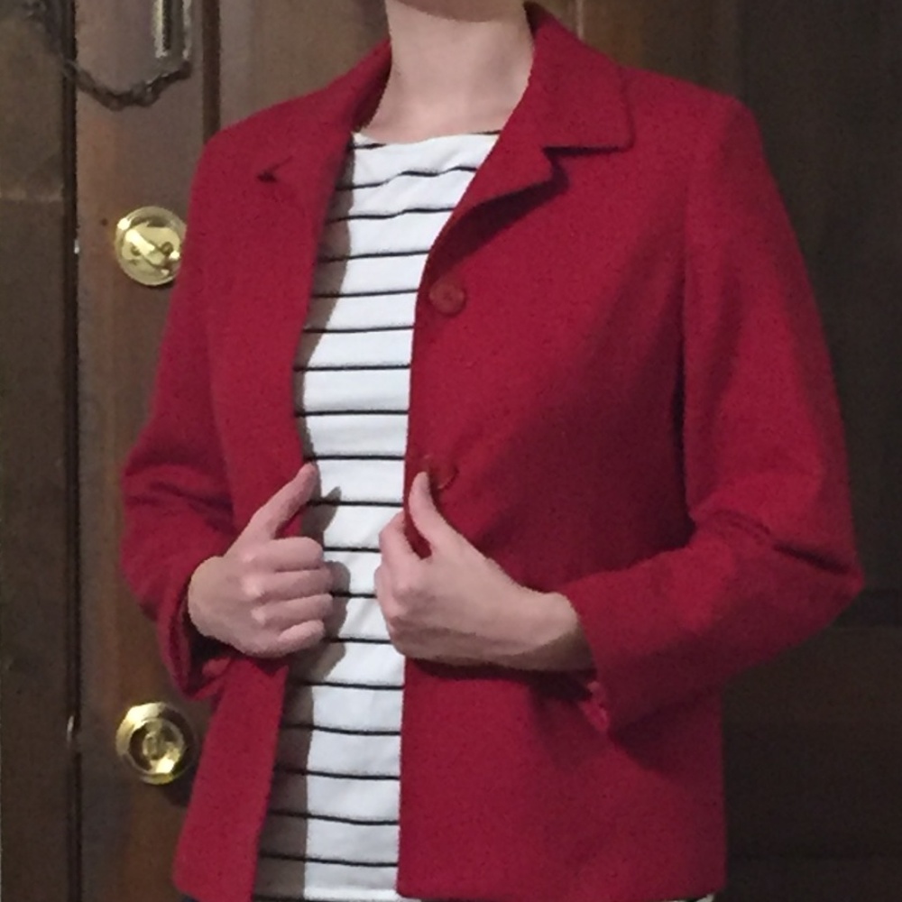 Red Wool Jacket - Picture 3 of 4